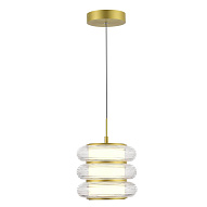 SL6239.203.03 Светильник подвесной ST-Luce золото/прозрачный LED 1*16W 3000K ФРИТЕЛЛА 500_191_2949628